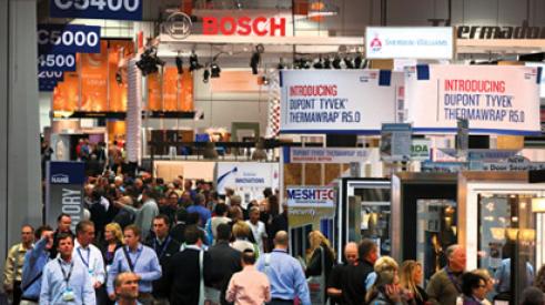 International Builders' Show floor filled with attendees
