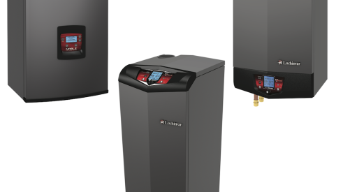 Now in its fourth generation, Lochinvar’s high-efficiency condensing residential Knight Fire Tube Boiler series has a 95 percent annual fuel utilization efficiency (AFUE) rating and enhanced control functionality for optimized heating performance. The boiler is offered in six floor-standing models (55,000 to 285,000 Btu/hr) and seven wall-mount options (55,000 to 399,000 Btu/hr), each with turndown ratios, which determine operational range, of up to 10:1. 