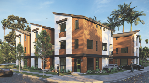 Kevin L. Crook Architect's design for live/work housing