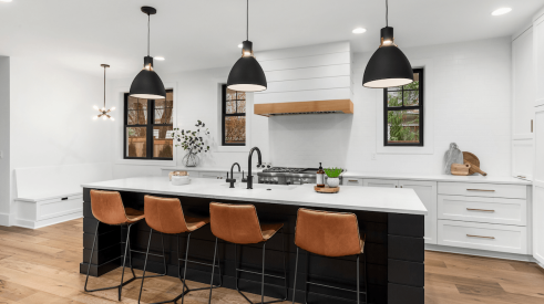 Large kitchen island for entertaining is one of the kitchen trends for 2024