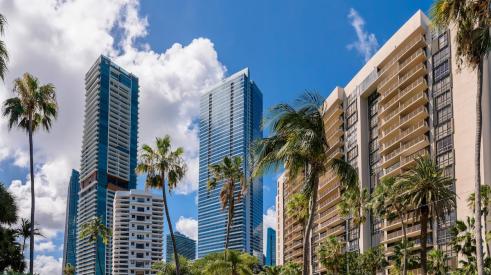 Expensive metros like Miami are building more luxury high-rise condos