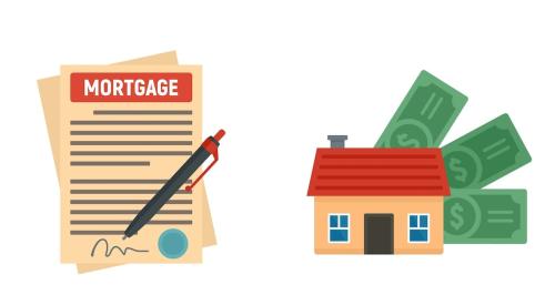 Home mortgage graphic