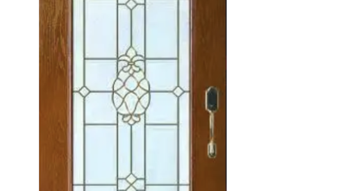 ODL door with decorative glass
