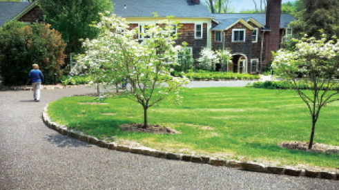Use of Porous Pave permeable paving used in a residential setting