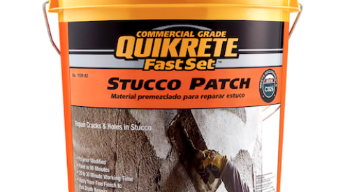 Quikrete Fast Set Stucco Patch product for stucco repair_building materials