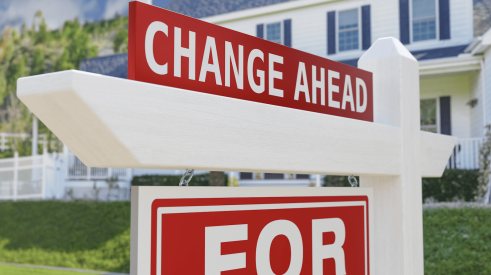 Sign indicates changes ahead for home sales commissions due to NAR settlement