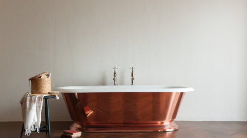 Tay copper tub by Drummonds