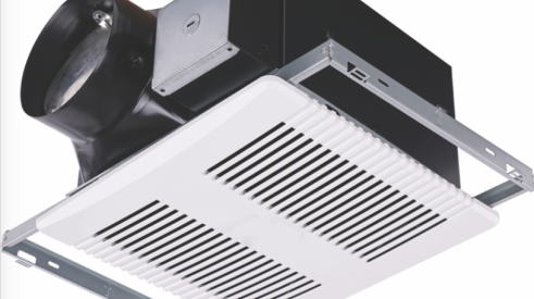 Fantech’s Pro Series bath fan collection is engineered to be quiet, affordable, and low-profile. Energy Star, HVI, and Title 24 certified, the line includes a backdraft damper and has an optional humidity sensor, grille light, and ceiling radiation damper. Three models, the Pro 80, Pro 100, and Pro 150 are named for their airflow measures: 80, 100, and 150 CFM (cubic feet per minute). Pro series fans are covered by a three-year warranty. IBS Booth N739. 