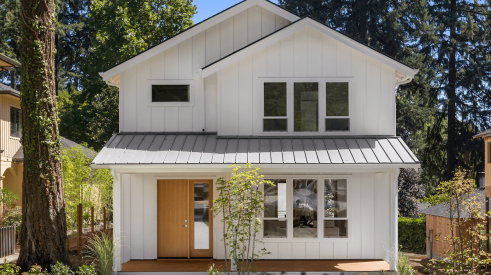 Simple home exterior is on trend for 2024