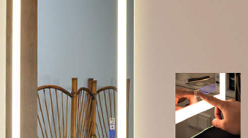 Strasser Woodenworks' Hi-tech Bluetooth Mirrors for lighting the bathroom