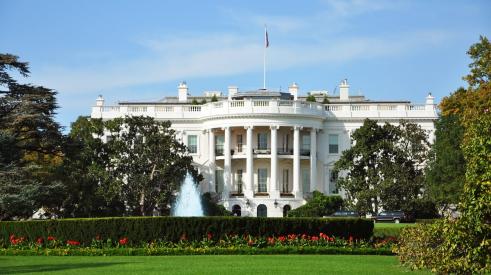 White House from front lawn