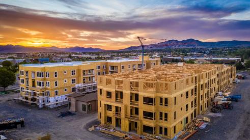 New multifamily apartment buildings under construction in Utah