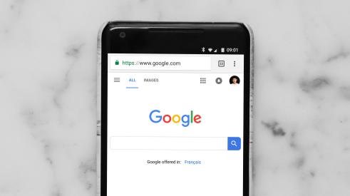 google on smartphone