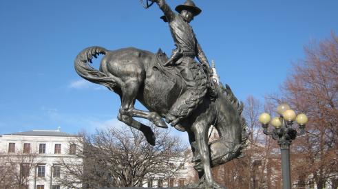 Denver statue