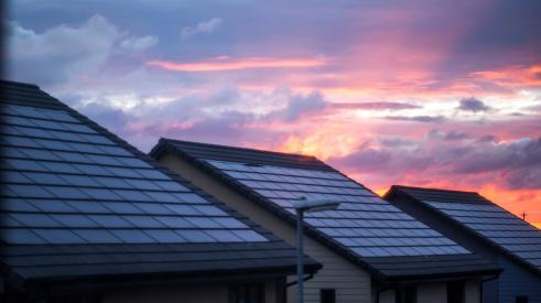 Homes with solar panels