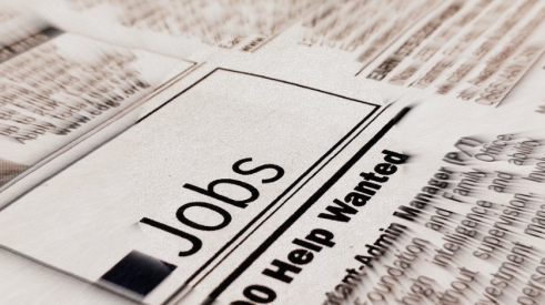Job postings in newspaper