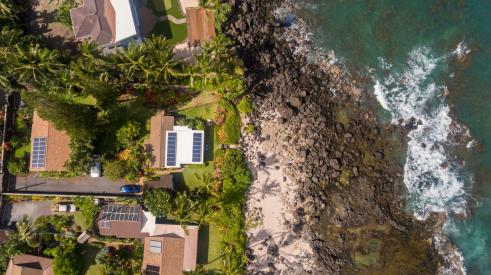 Luxury homes with solar panels