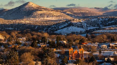 New Mexico mountainous town