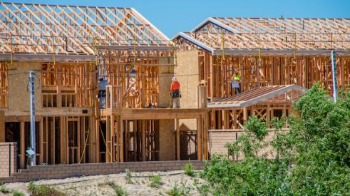 New multifamily home construction underway