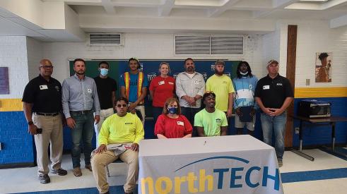 North Technical High School, in St. Louis, signing day for carpentry trades