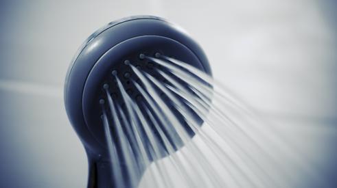 Shower head streaming water, tookapic via Pixabay