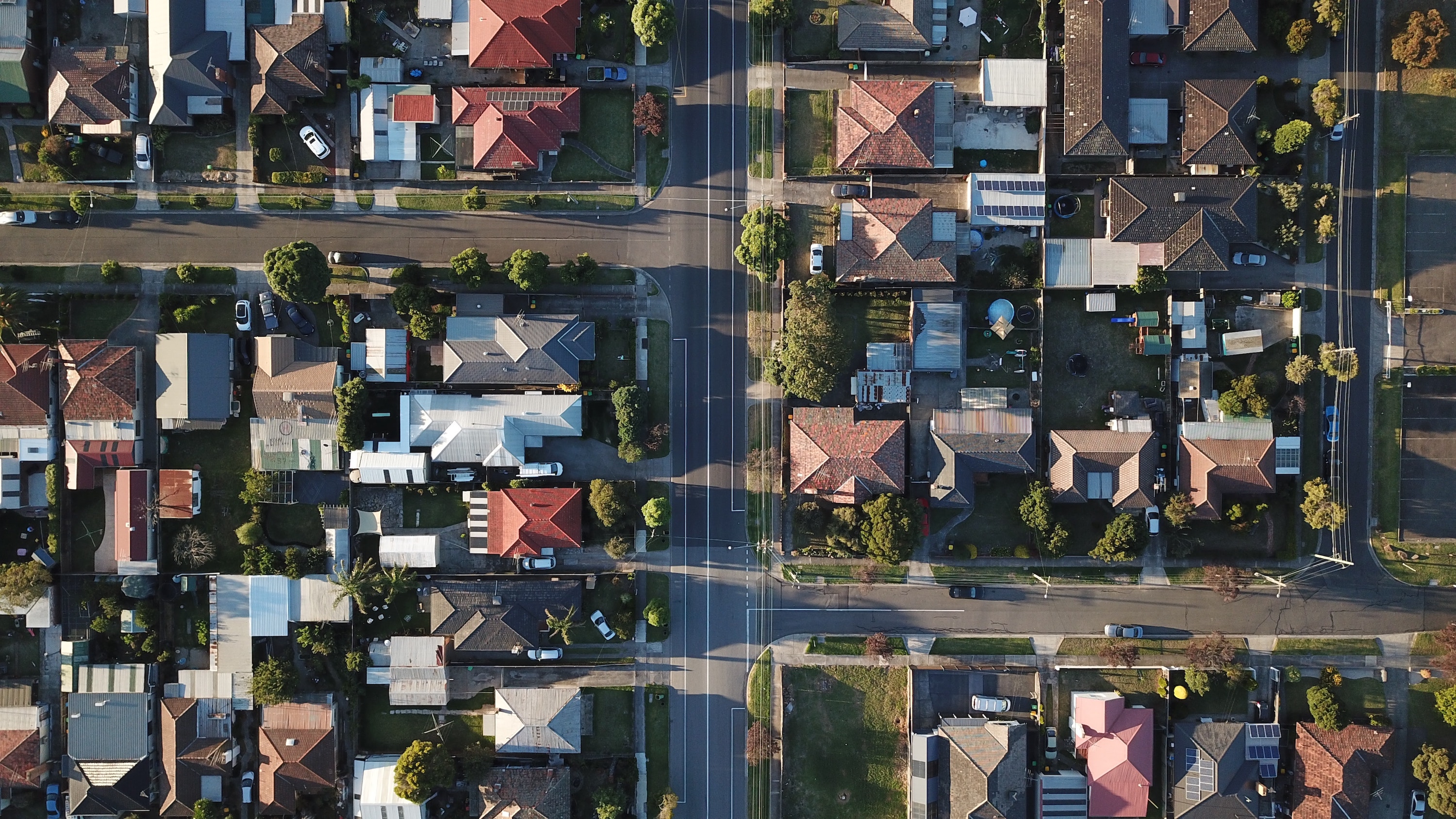 neighborhood aerial view