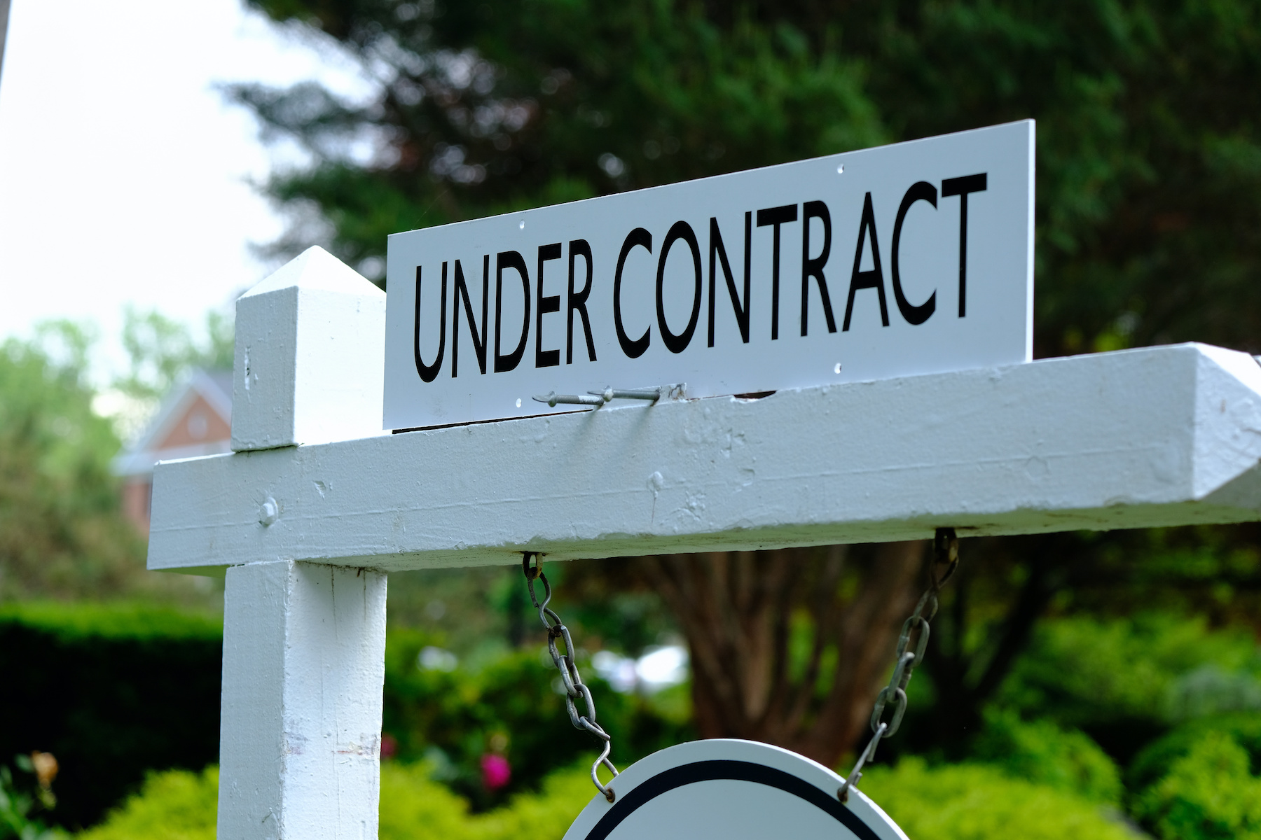 Under contract home sign