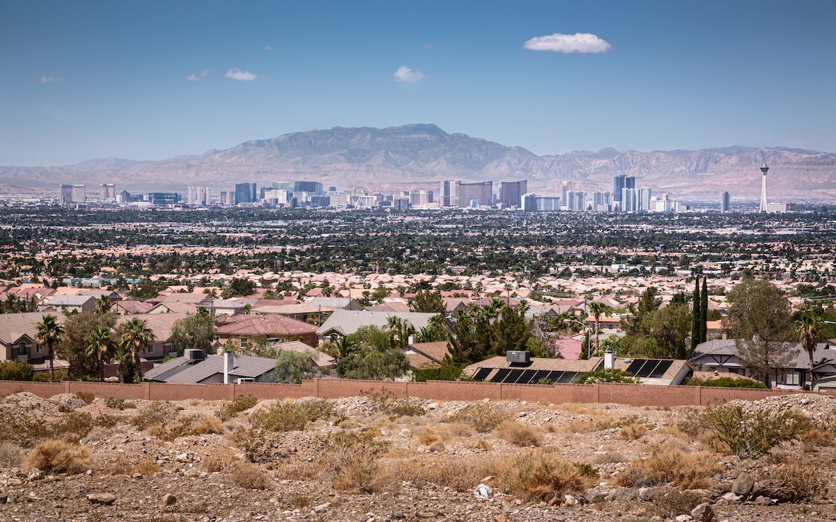 Las Vegas housing market view from a distance