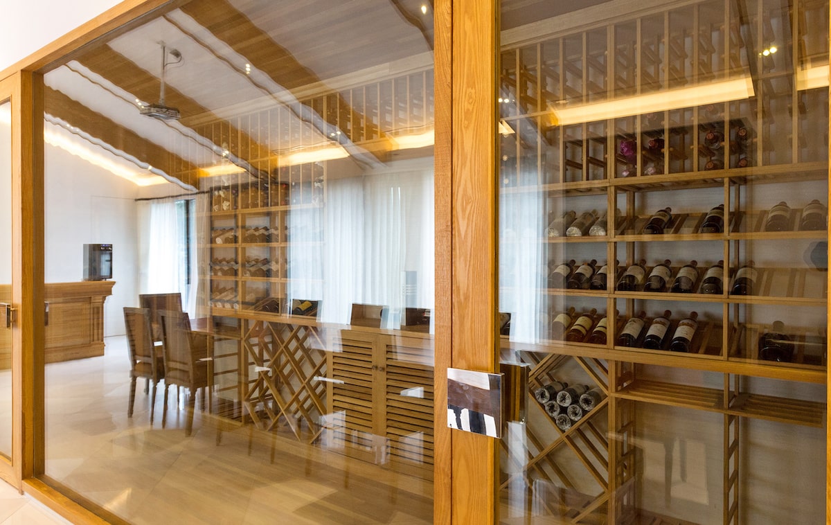 Wine cellar in house