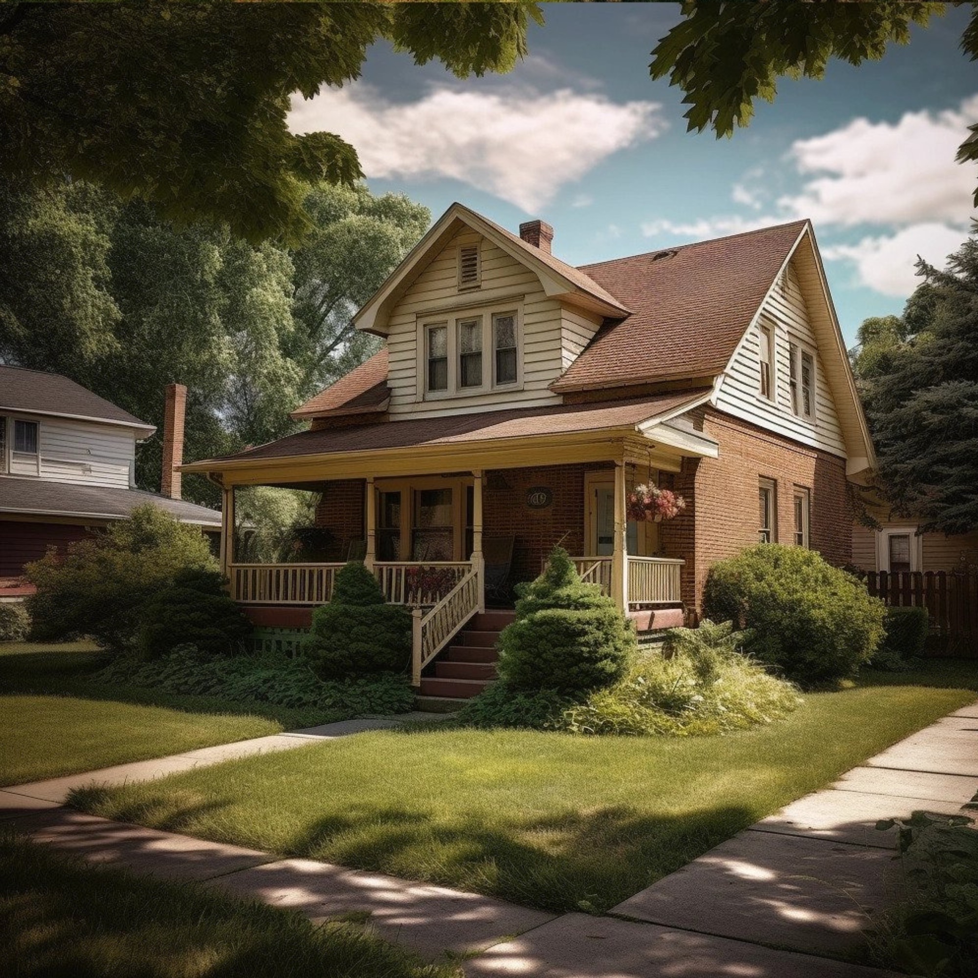 AI generated typical home in Illinois