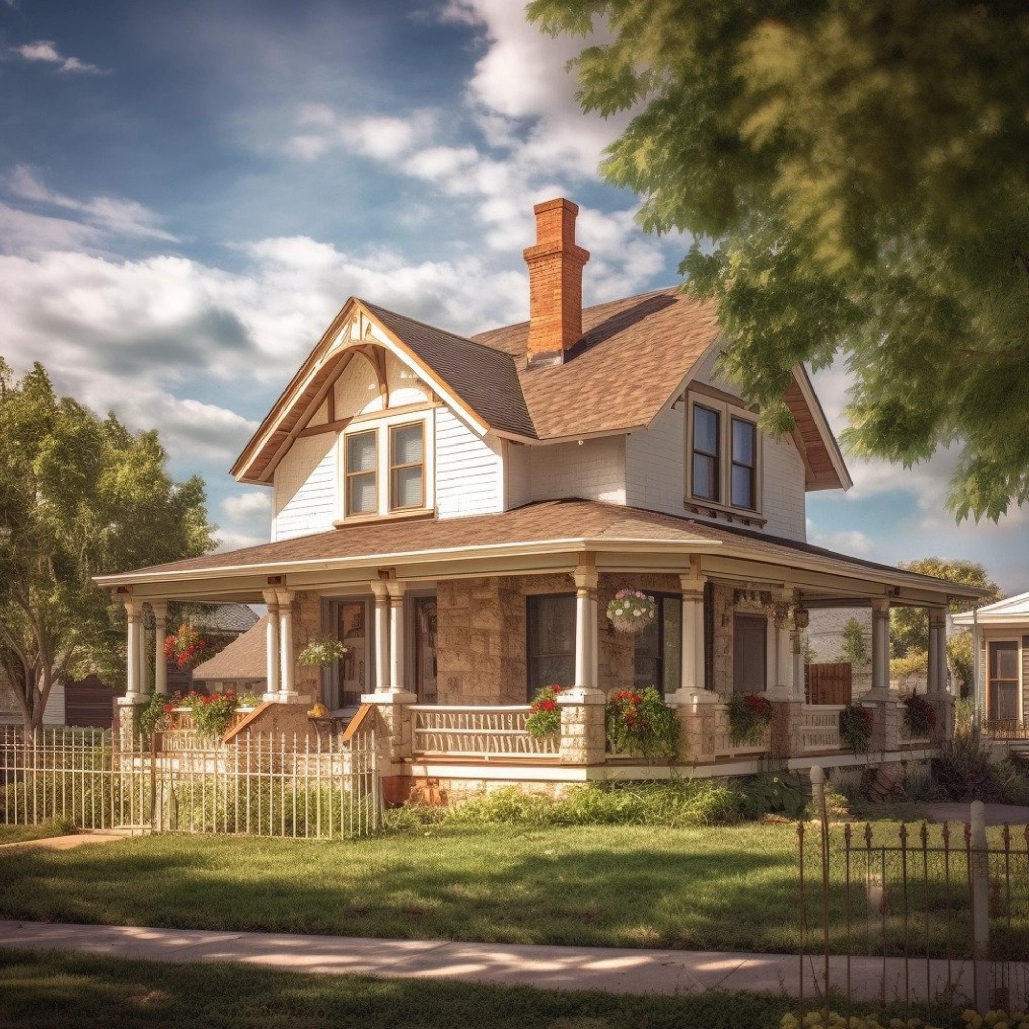 AI generated typical home in Kansas