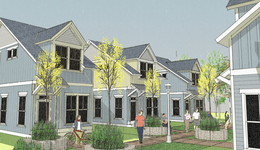 Larry Garnett design for single family homes, Cottages at Stockton, Plan 1
