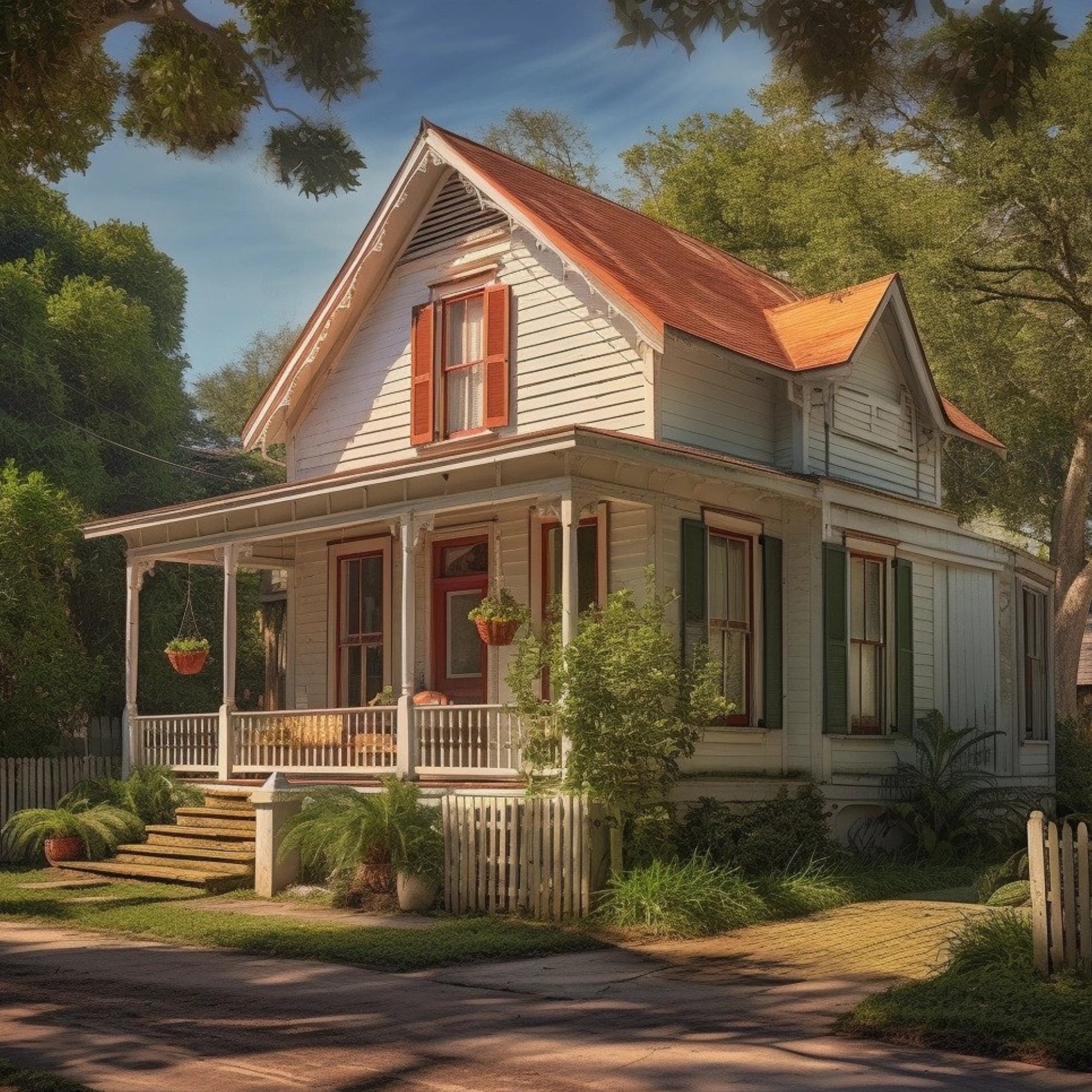 AI generated typical home in Louisiana