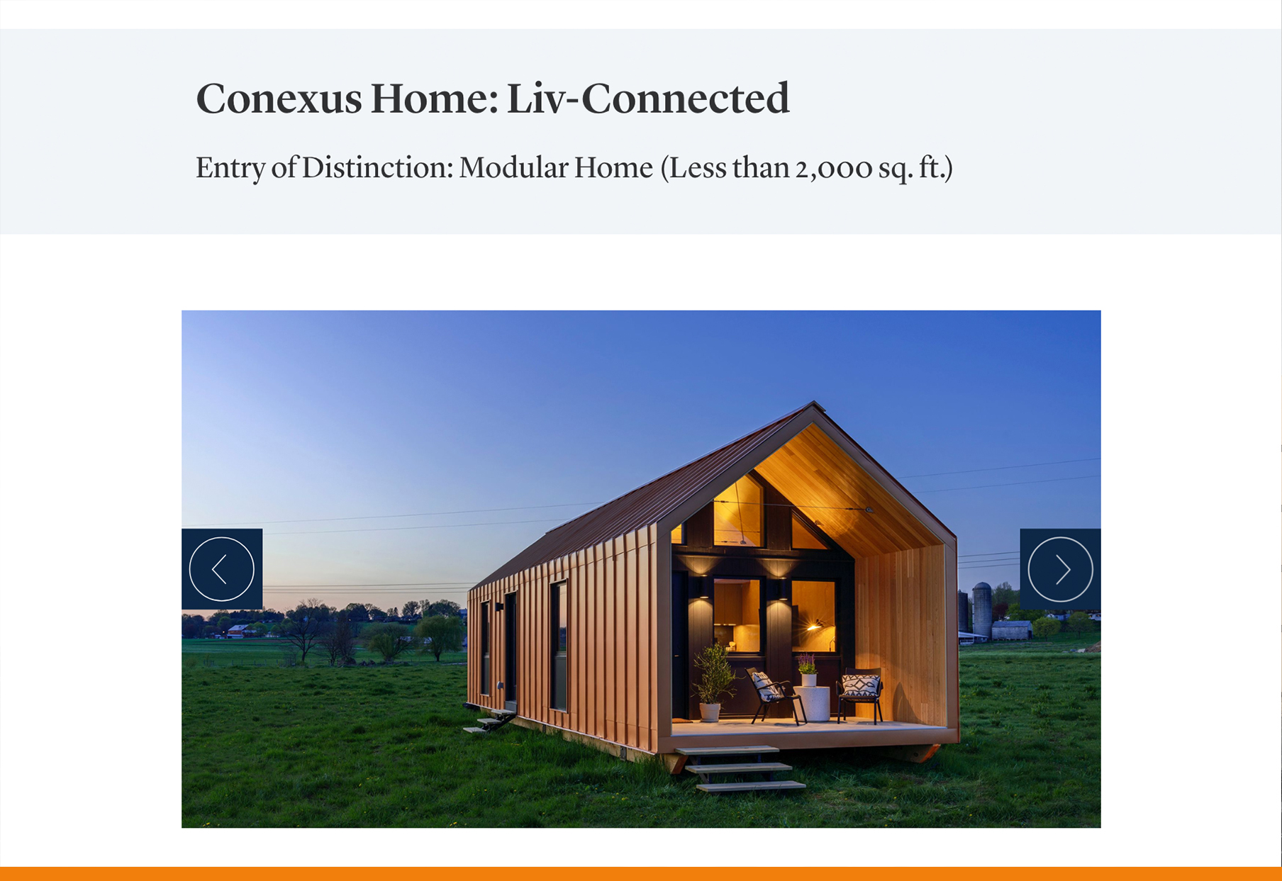 Liv-Connected modular home on NAHB website