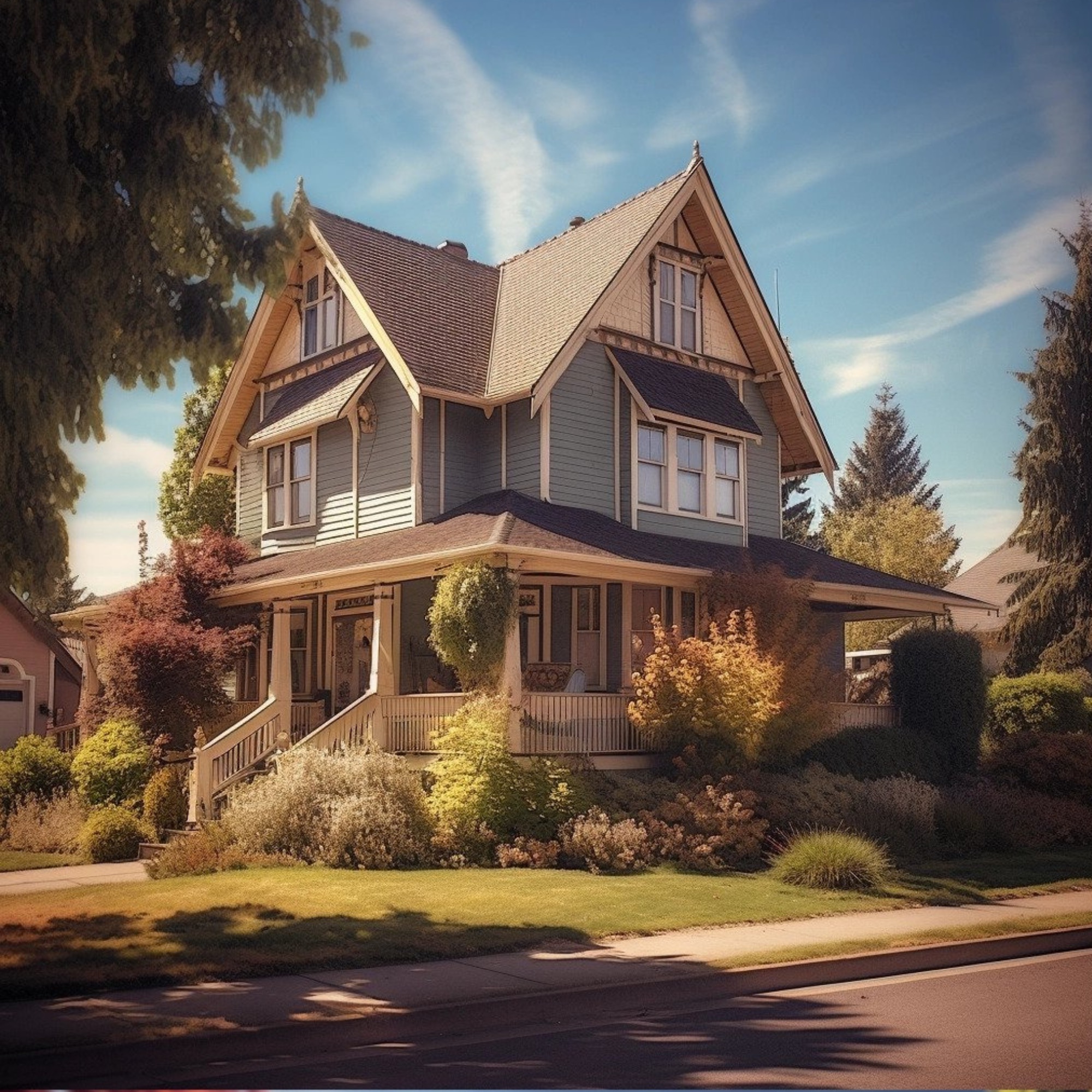 AI generated typical home in Oregon