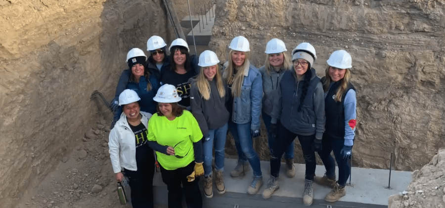 Utah House That She Built jobsite women