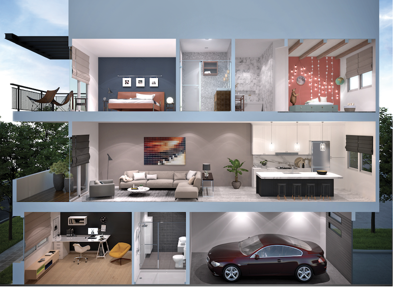 different design options from Trumark Homes' West Village TruFlex home customization