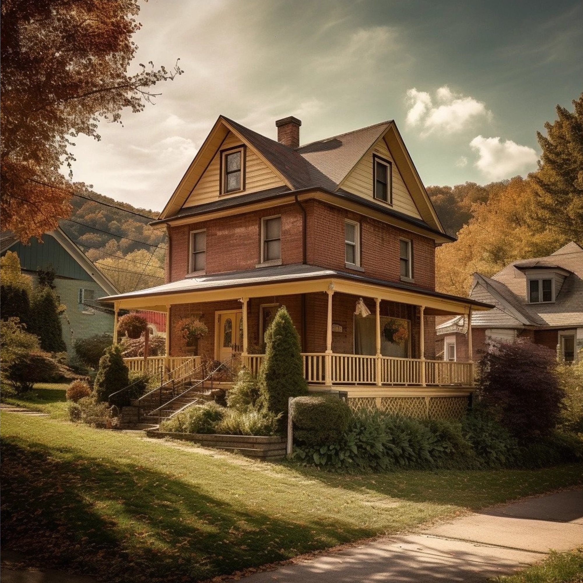 AI generated typical home in West Virginia