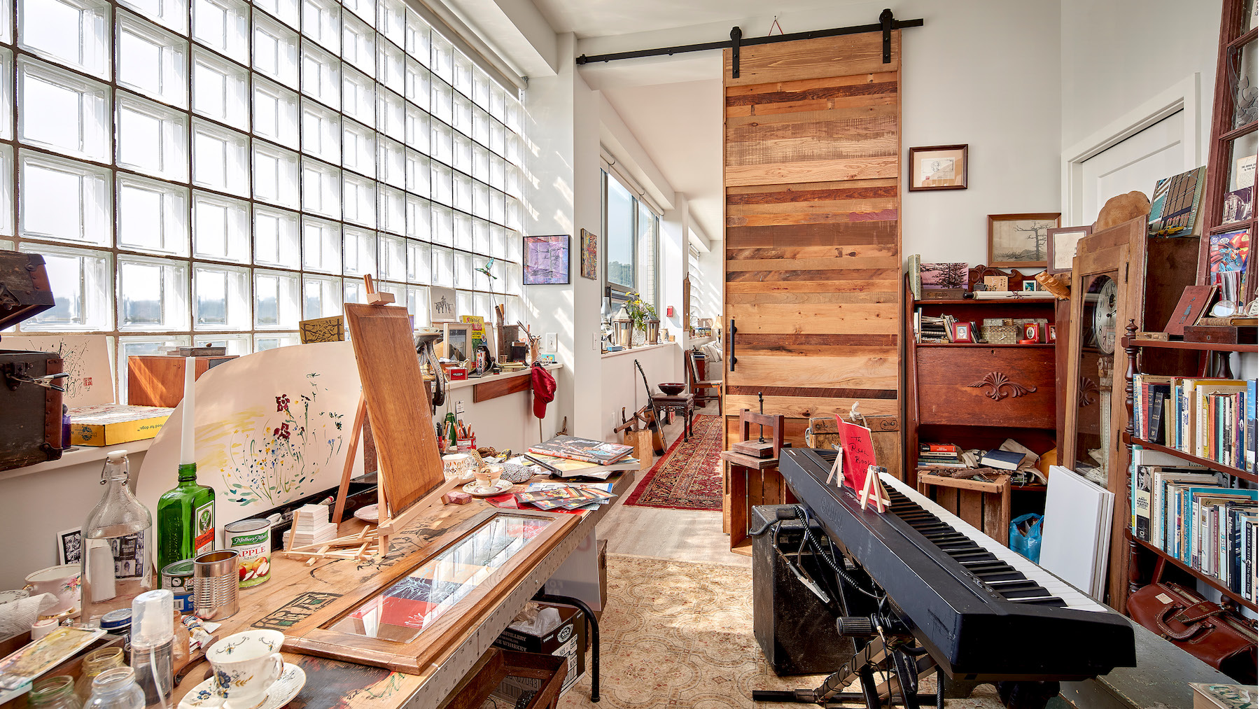 Ohringer Arts. The apartment layouts prioritize natural light and views with a refined material palette that allows the artists’ personalities to take center stage. Photo courtesy Ed Massery